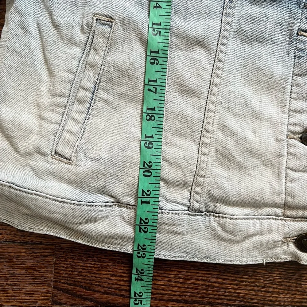 Torrid blue and white dip dye Jean jacket size 3X